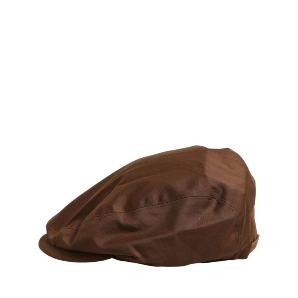 Dolce & Gabbana Men Brown Cotton Newsboy Capello Cabbie Men's Hat